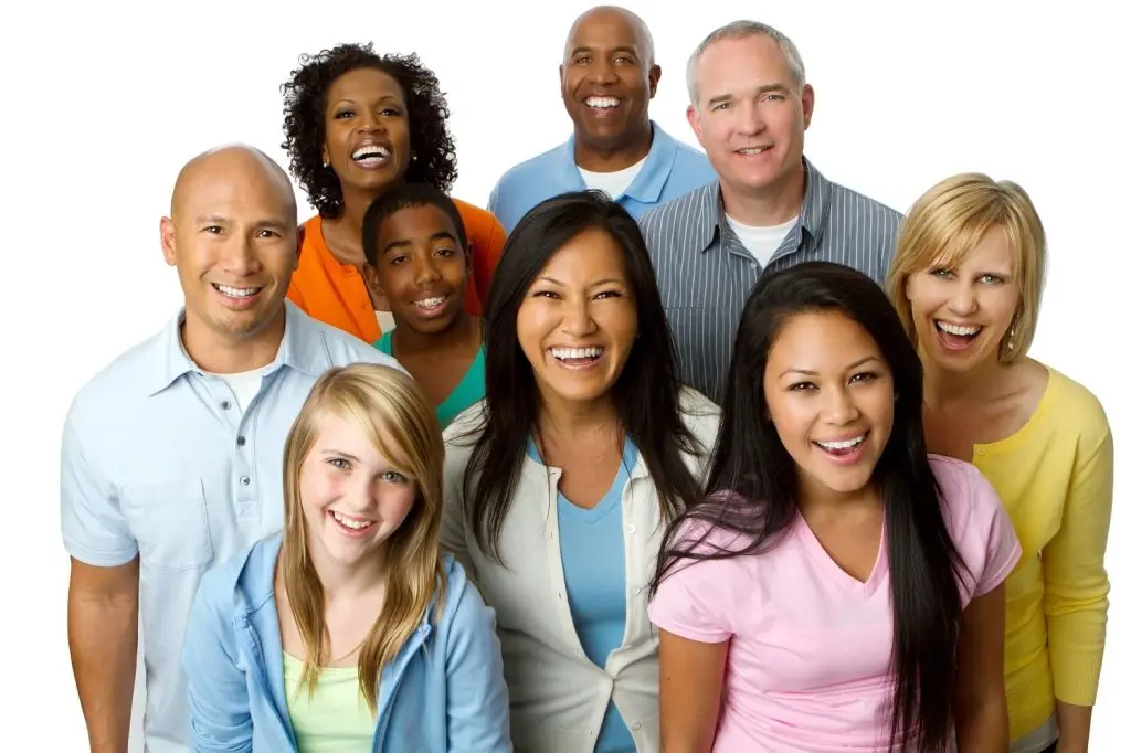 Photo of older people with teens