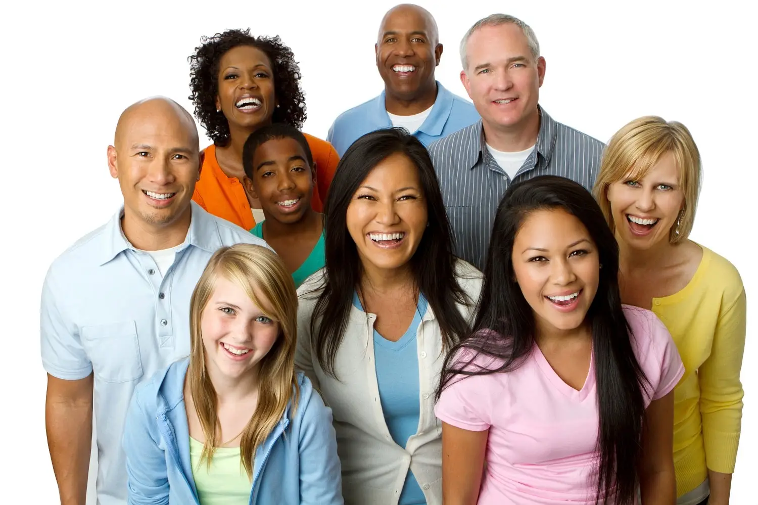 Photo of older people with teens