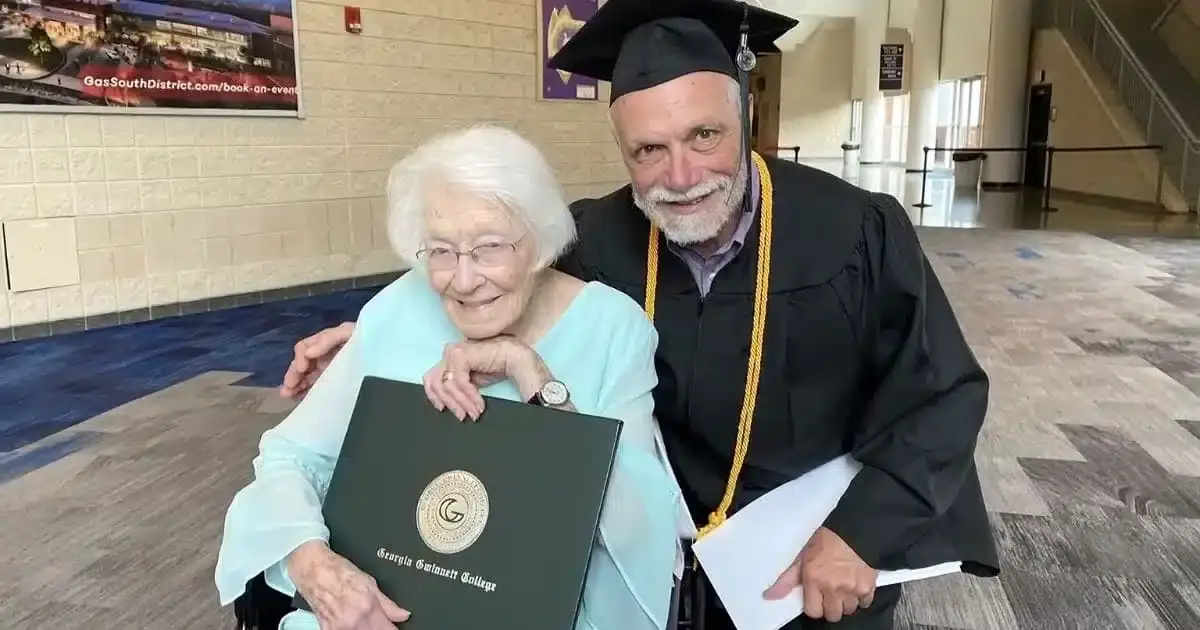 Photo of Sam Kaplan with his mother. Photographer unknown.