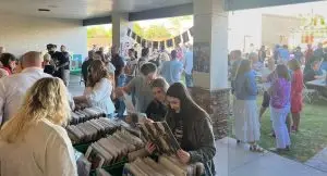 Photo from Brandon Young's FUNeral. Image taken by Katie Young, with SWNS